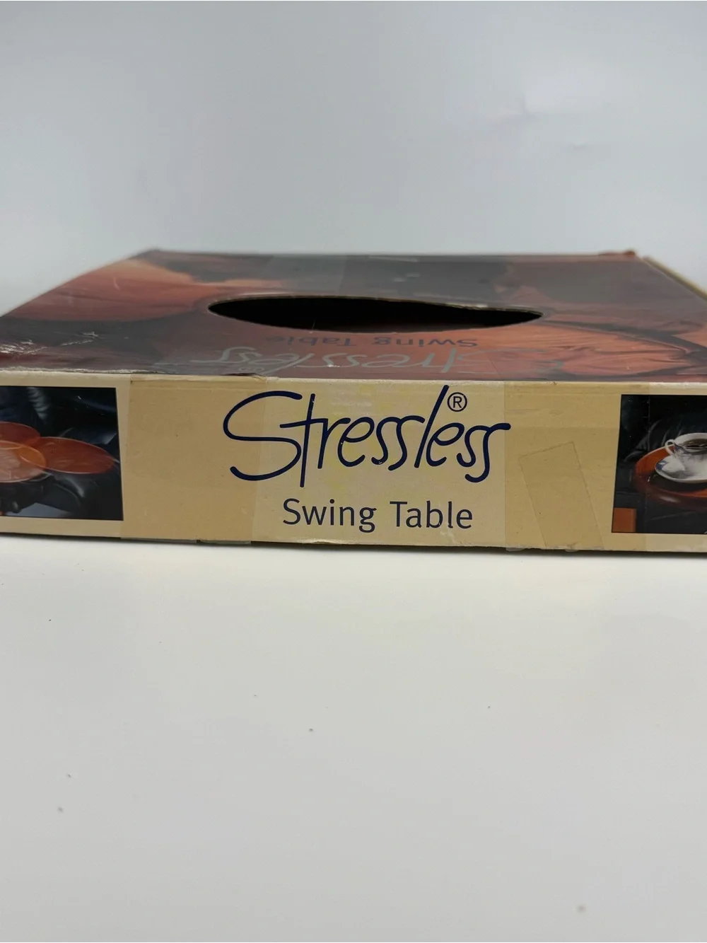 Ekornes Stressless Swing Table Mahogany Stain Made In Norway
